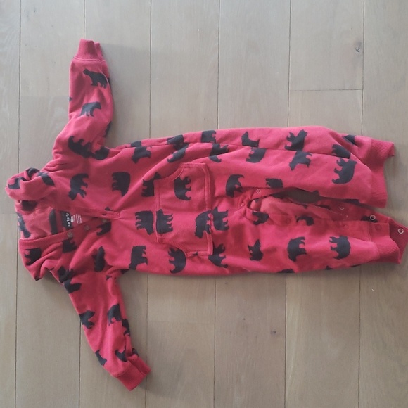 3/$18 - Carter's fleece onesie 18M - Picture 1 of 3